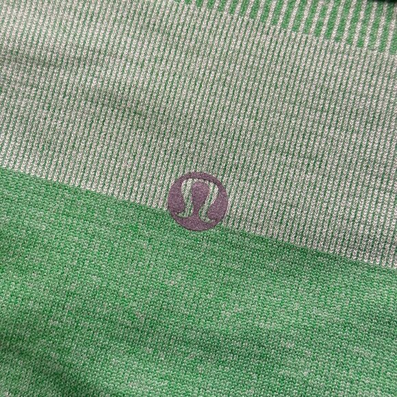 Lululemon Women's Run: Swiftly Tech Short Sleeve - Green Stripe - Picture 4 of 6